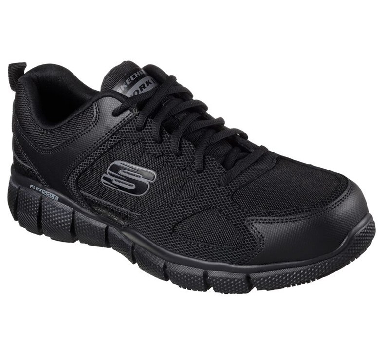 Skechers Relaxed Fit: Telfin - Sanphet Sr - Mens Work Boots Black [AU-GA7658]